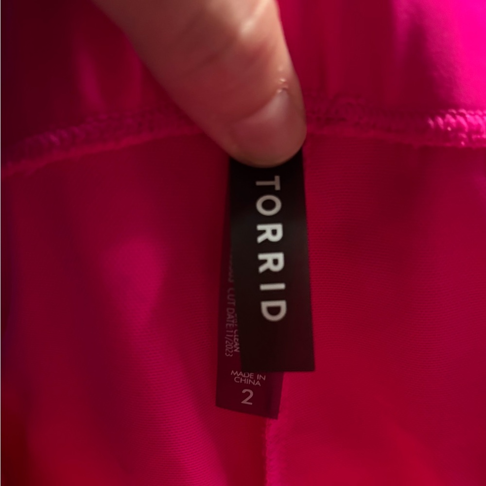 Torrid Pink Swim Shorts with Elastic Waistband - Picture 3 of 5